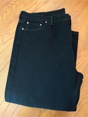 Levi’s 550 Men’s Black Relaxed Fit Jeans 50W 29L